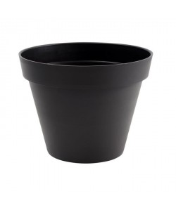 EDA Pot de fleur rond Toscane  Ř 20 x H 17 cm  3 L  Gris anthracite