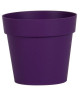 EDA Pot de fleur rond Toscane  Ř 20 x H 17 cm  3 L  Prune