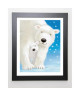 EDGSON Image encadrée Fluffy Bears I  47x57 cm  Bleu