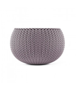 CURVER Pot de fleur aspect tricot  28cm  Mauve