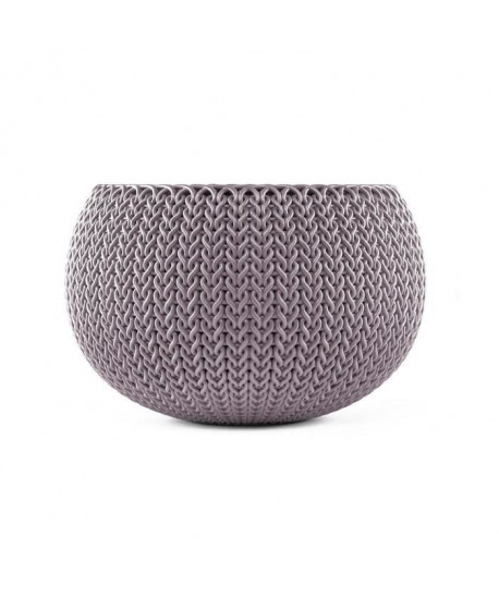 CURVER Pot de fleur aspect tricot  28cm  Mauve