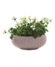 Pot de fleur aspect tricot 54cm  Mauve