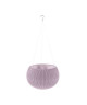 Pot de fleur aspect tricot avec suspensions  36cm  Mauve