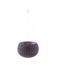 Pot de fleur aspect tricot avec suspensions 36cm  Violet