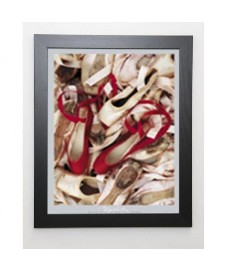 EDWARDS Image encadrée Satin Shoes 47x57 cm Rouge