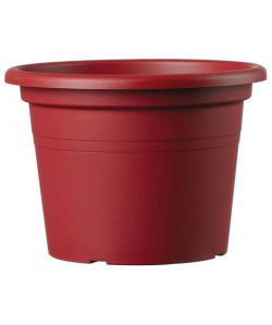 DEROMA Pot de fleur rond Farnese  Ř 35 x H 24,6 cm  14 L  Rouge griotte