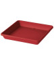 DEROMA Soucoupe Carrée Ponza  33x33x4,7cm  Rouge griotte