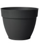 DEROMA Pot de fleur rond Ninféa a réserve d\'eau  Ř 52 x H 41,5 cm  62 L  Gris anthracite