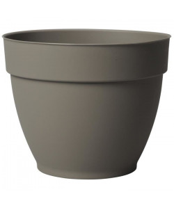 DEROMA Pot de fleur rond Ninféa a réserve d\'eau  Ř 52 x H 41,5 cm  62 L  Taupe