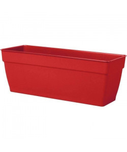 DEROMA Jardiniere Ninféa a réserve d\'eau  40 x 17,6 x H 17,4 cm  8 L  Rouge griotte