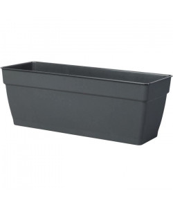 DEROMA Jardiniere Ninféa a réserve d\'eau  40 x 17,6 x H 17,4 cm  8 L  Gris anthracite