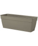 DEROMA Jardiniere Ninféa a réserve d\'eau  40 x 17,6 x H 17,4 cm  8 L  Taupe