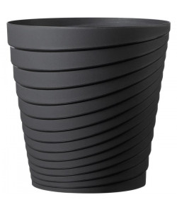 DEROMA Pot Slinky  Rond  25 x 25 x H 25 cm  8,7 L  Gis anthracite