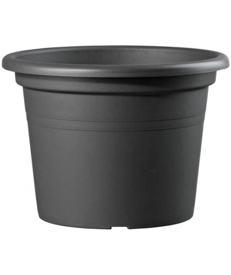 DEROMA Pot de fleur rond Farnese  Ř 50 x H 34,9 cm  41 L  Gris anthracite