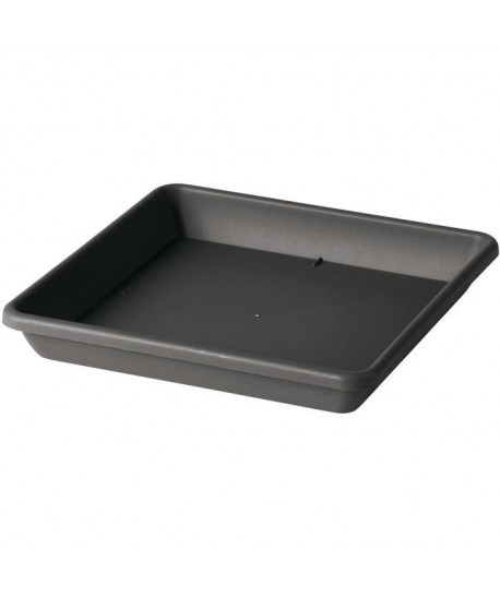 DEROMA Soucoupe Carrée Ponza Anthracite  27x27x4cm  Anthracite