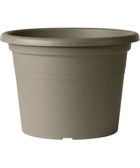 DEROMA Pot de fleur rond Farnese  Ř 35 x H 24,6 cm  14 L  Taupe