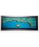 FAINT Image encadrée Heart Reef Great Barrier Reef 40x102 cm Turquoise