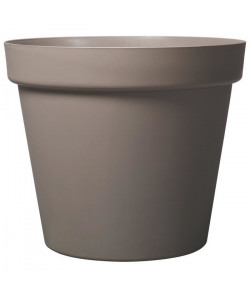 DEROMA Pot de fleur rond Grandé  Ř 70 x H 58,7 cm  150 L  Taupe