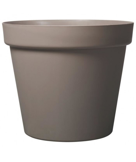 DEROMA Pot de fleur rond Grandé  Ř 70 x H 58,7 cm  150 L  Taupe