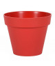 EDA Pot de fleur rond Toscane  Ř 20 x H 17 cm  3 L  Rouge rubis