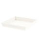 EDA Soucoupe carrée Toscane  32,6 x 32,6 x H 4,9 cm  Blanc