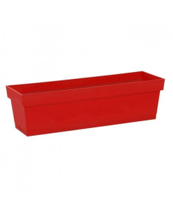 EDA Jardiniere et plateau emboîté Toscane  50 x 18 x H 16,7 cm  10 L  Rouge rubis