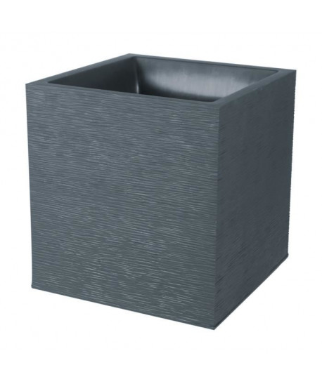 EDA Pot carré Graphit  39 x 39 x 43 cm  35 L  Gris anthracite