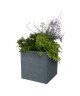 EDA Pot carré Graphit  39 x 39 x 43 cm  35 L  Gris anthracite