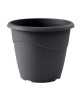 EDA Pot de fleur rond non percé Marina  Ř 30 x H 25,5 cm  10 L  Gris anthracite