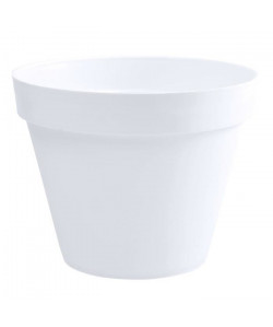 EDA Pot de fleur rond Toscane  Ř 40 x H 32 cm  23 L  Blanc