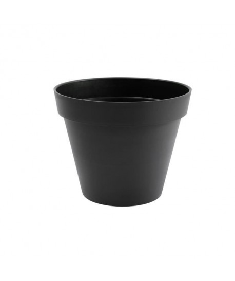 EDA Pot de fleur rond Toscane  Ř 48 x H 40 cm  43 L  Gris anthracite