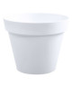 EDA Pot de fleur rond Toscane  Ř 30 x H 26 cm  10 L  Blanc