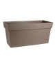 EDA Muret avec roulettes Toscane  79 x 35 x H 39 cm  74 L  Taupe