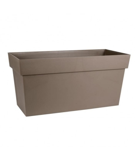 EDA Muret avec roulettes Toscane  79 x 35 x H 39 cm  74 L  Taupe