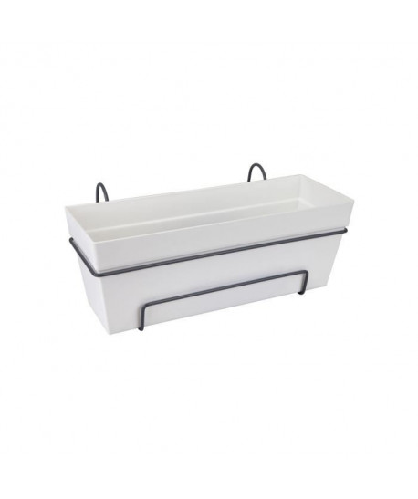 ELHO Jardiniere de balcon Loft Urban  18 x 50 x H 25 cm  Blanc