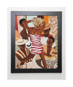 FAREL Image encadrée Salsa café 47x57 cm  Marron