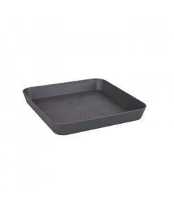 ELHO Soucoupe carrée pour pot de fleur  28 x 28 cm  Gris Anthracite