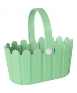 EMSA Jardiniere panier LANDHAUS 28x18 cm  Vert Blanc