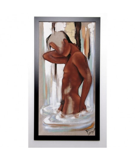 FAREL Image encadrée Histoire d\'eau 2 57x107 cm Marron