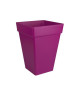 ELHO Pot de fleur carré haut Loft Urban  30 x 30 x H 41 cm  Rouge Cerise