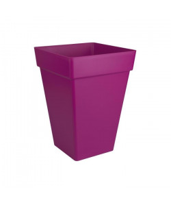 ELHO Pot de fleur carré haut Loft Urban  30 x 30 x H 41 cm  Rouge Cerise