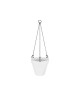 ELHO Pot de fleur rond a suspendre Urban Suspension  Ř 20 x H 19 cm  Blanc