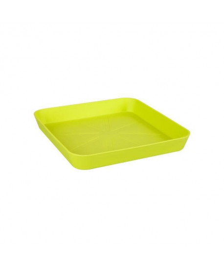 ELHO Soucoupe carrée pour pot de fleur  22 x 22 cm  Lime vert