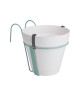 ELHO Pot de fleur balconniere rond Loft Urban  Ř 27 x H 20 cm  Blanc