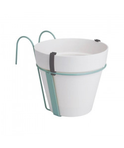 ELHO Pot de fleur balconniere rond Loft Urban  Ř 27 x H 20 cm  Blanc