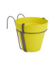 ELHO Pot de fleur balconniere rond Loft Urban  Ř 27 x H 20 cm  Vert anis