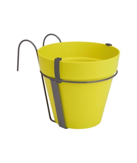 ELHO Pot de fleur balconniere rond Loft Urban  Ř 27 x H 20 cm  Vert anis