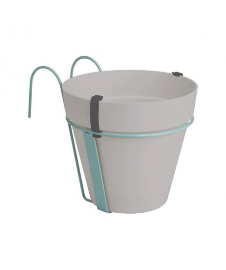 ELHO Pot de fleur balconniere rond Loft Urban  Ř 27 x H 20 cm  Menthe