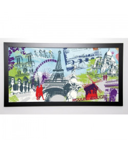 FARKAS ATELIER Image encadrée Moulin rouge 57x107 cm Multicolore