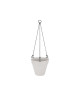 ELHO Pot de fleur rond a suspendre Urban Suspension  Ř 20 x H 19 cm  Gris chaud